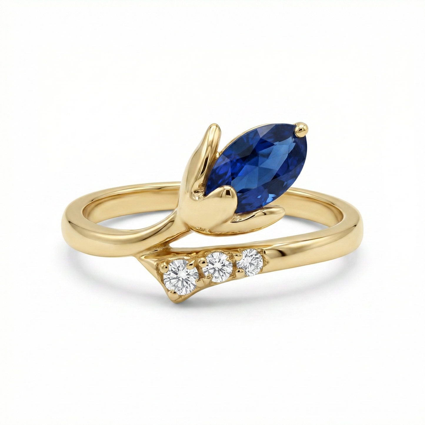 Anillo “Azul en Flor”
