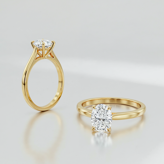 Anillo Oval Single
