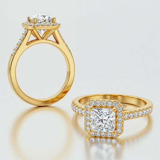 Anillo Princess Halo